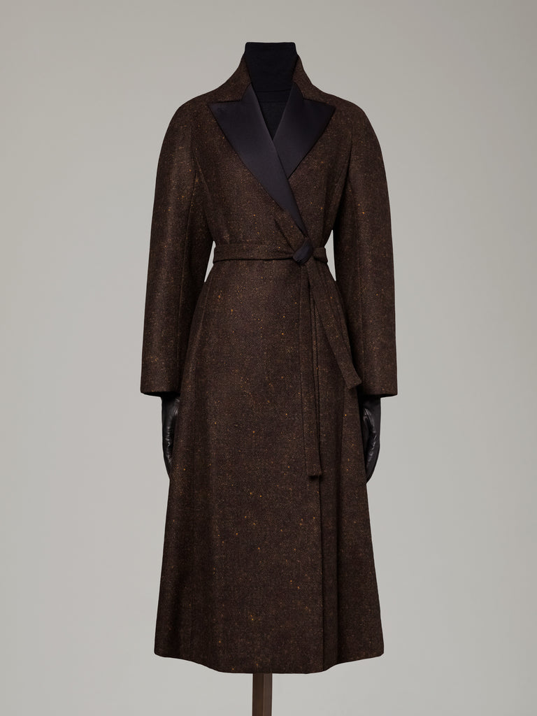 max mara wool and alpaca redingote coat