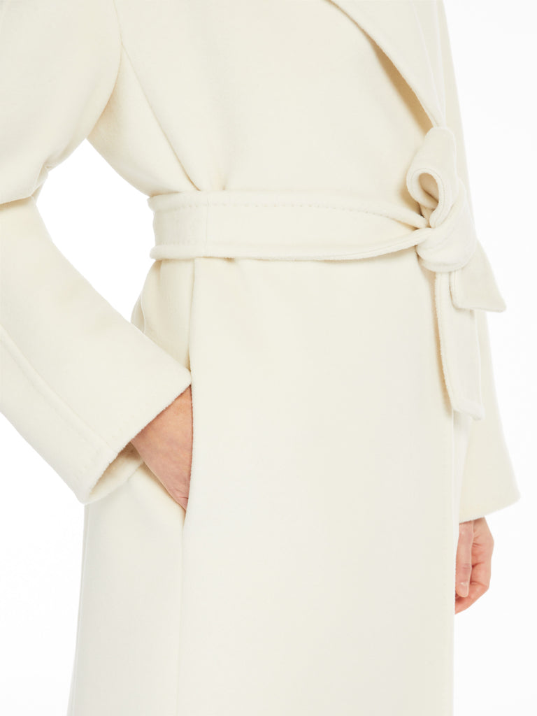 Alpaca, wool and cashmere wrap coat