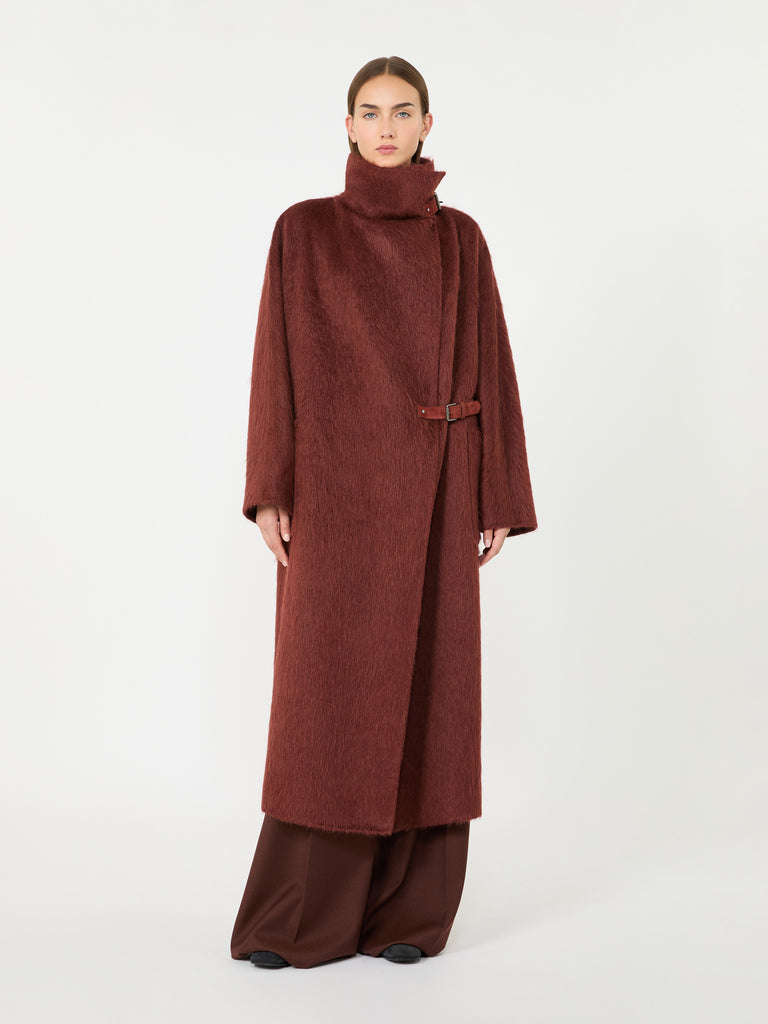 max mara alpaca and wool wrap coat