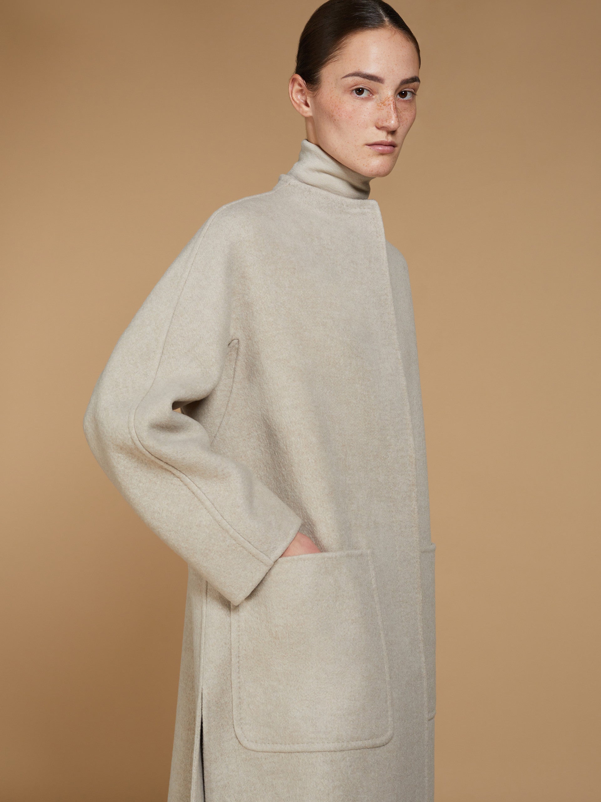 MaxMara Gioiosa ダブルカシミヤ フレアコート Flared double cashmere coat