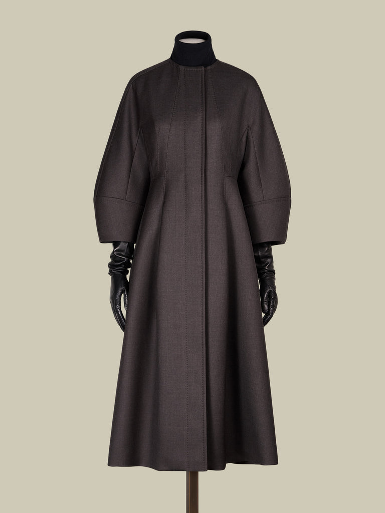 Pure wool double fabric coat