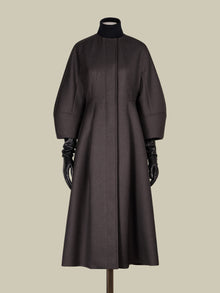 Pure wool double fabric coat