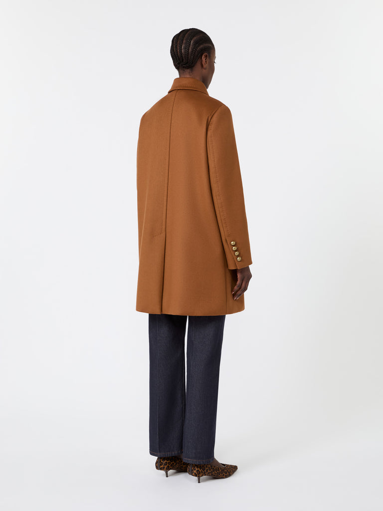 max mara double-breasted wool broadcloth coat