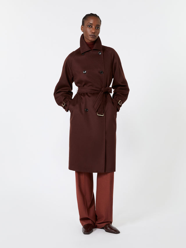 max mara cashmere broadcloth trench coat for women