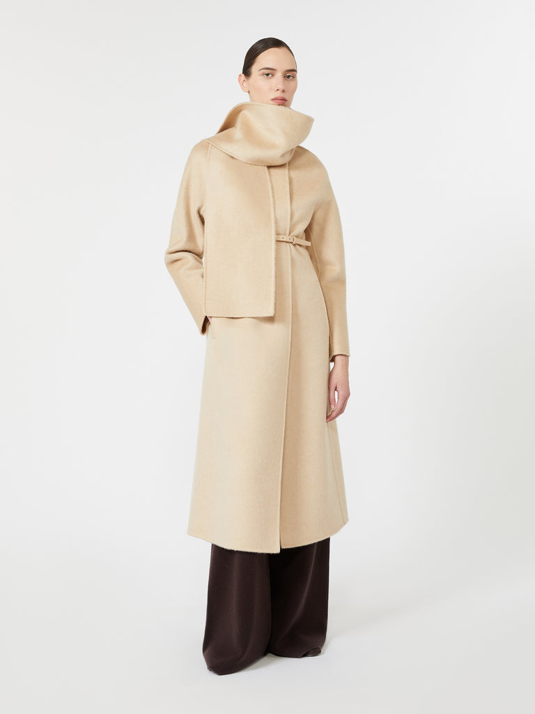 max mara albino camel and mohair coat