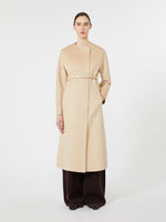 max mara albino camel and mohair coat for women