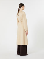 max mara albino camel and mohair coat for women