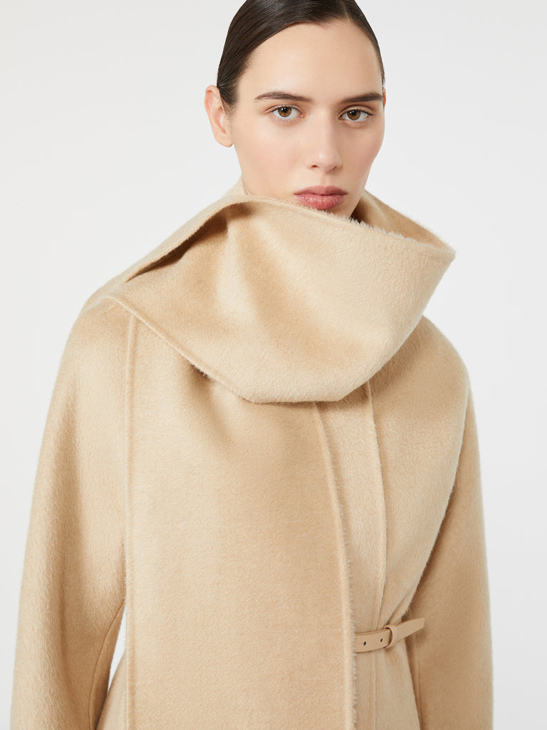 max mara albino camel and mohair coat