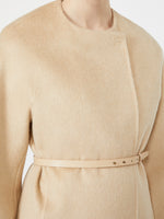 max mara albino camel and mohair coat for women