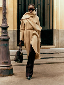 max mara albino camel and mohair coat for women