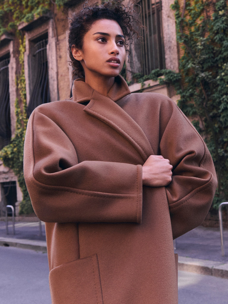 max mara long cashmere coat