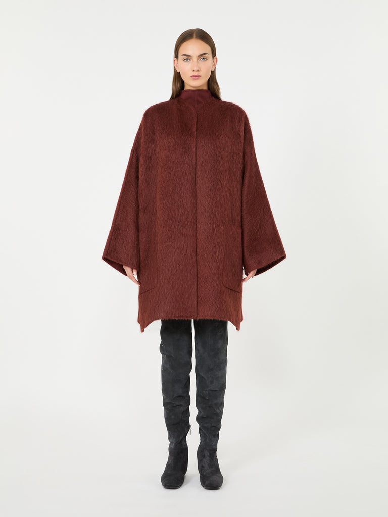 max mara short alpaca and wool coat