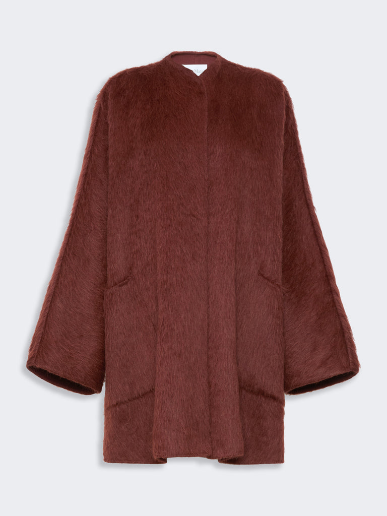 max mara short alpaca and wool coat