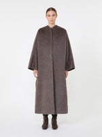 max mara oversized coat in camel and mohair for women