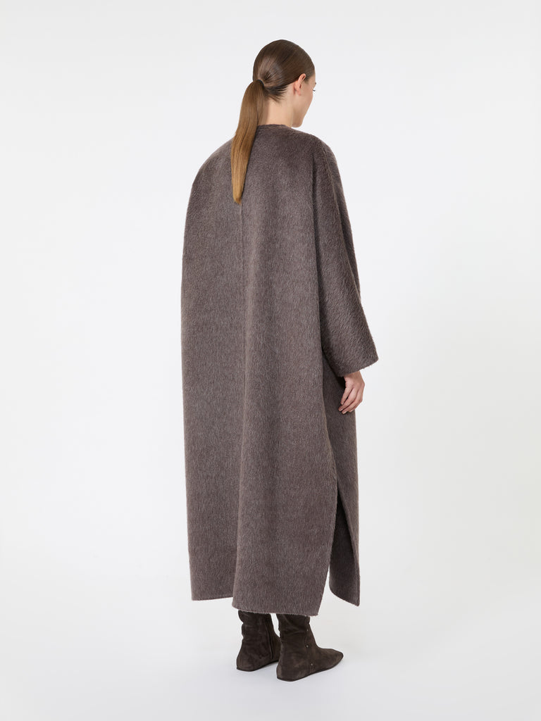 max mara oversized coat in camel and mohair