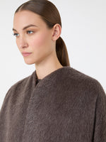 max mara oversized coat in camel and mohair for women