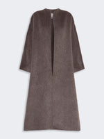 max mara oversized coat in camel and mohair for women