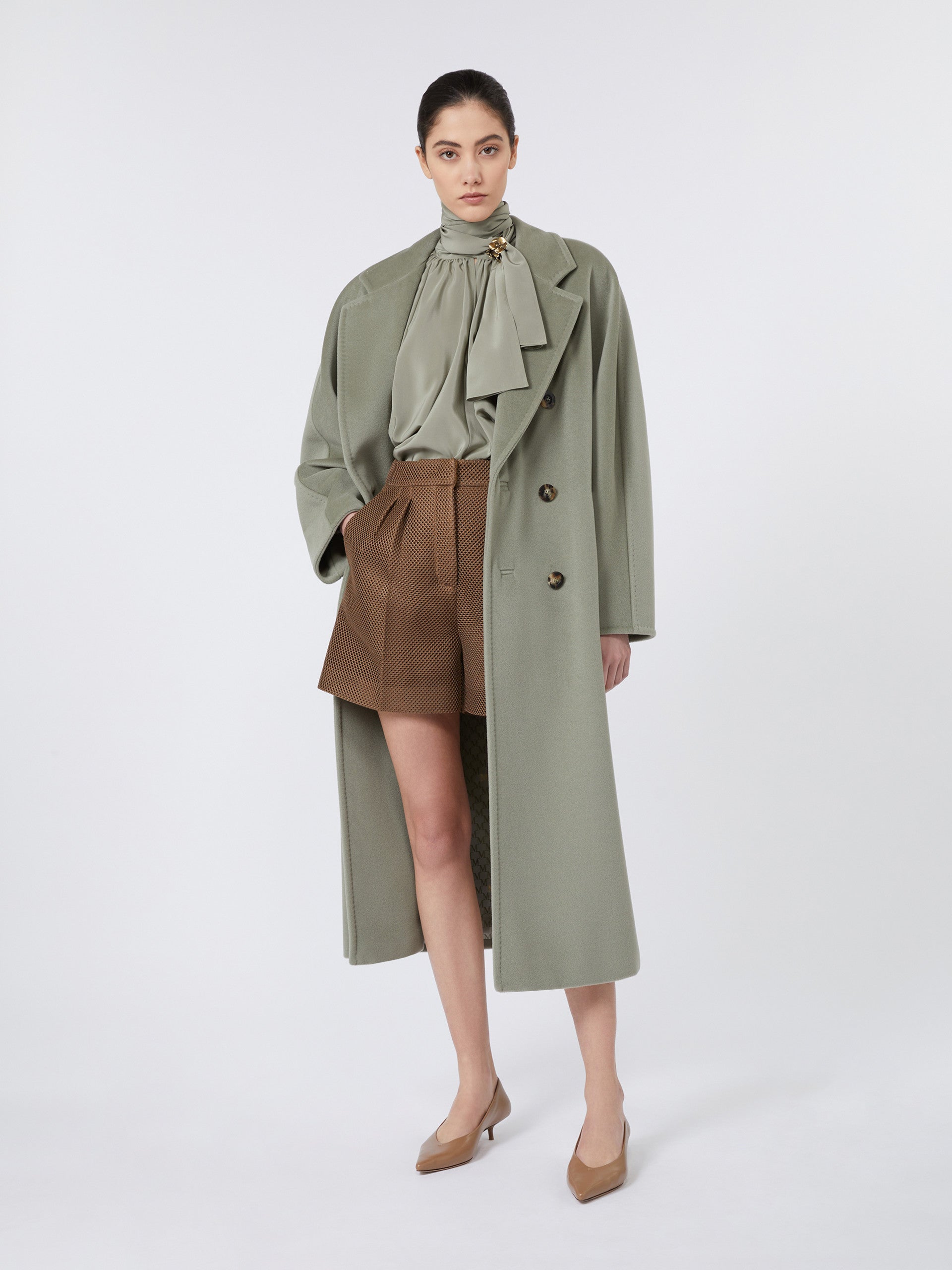 101801 Icon Coat for Women - Sage Green - Max Mara UAE
