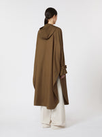 max mara water-repellent wool gabardine duster coat for women