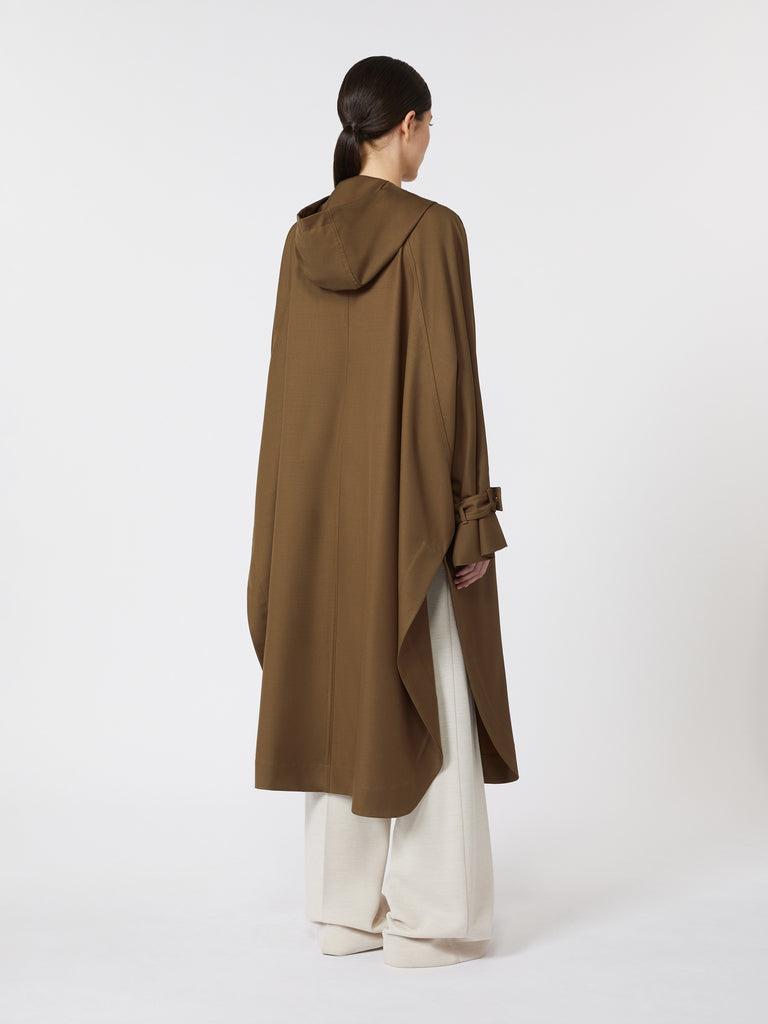max mara water-repellent wool gabardine duster coat