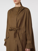 max mara water-repellent wool gabardine duster coat for women