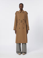 max mara water-repellent wool gabardine trench coat for women