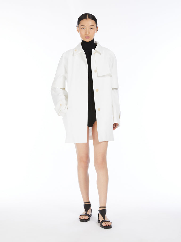 max mara water-repellent gabardine trench coat