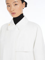 Water-Repellent Gabardine Trench Coat for Women - Optical White - Max Mara UAE
