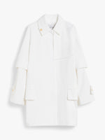 Water-Repellent Gabardine Trench Coat for Women - Optical White - Max Mara UAE