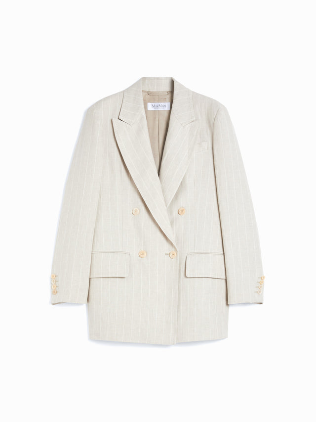 Olimpia Jacket In Linen for Women - Sand - Max Mara UAE