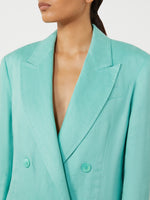 max mara olimpia jacket in chevron linen for women