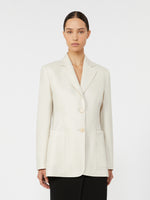 max mara pure linen blazer for women