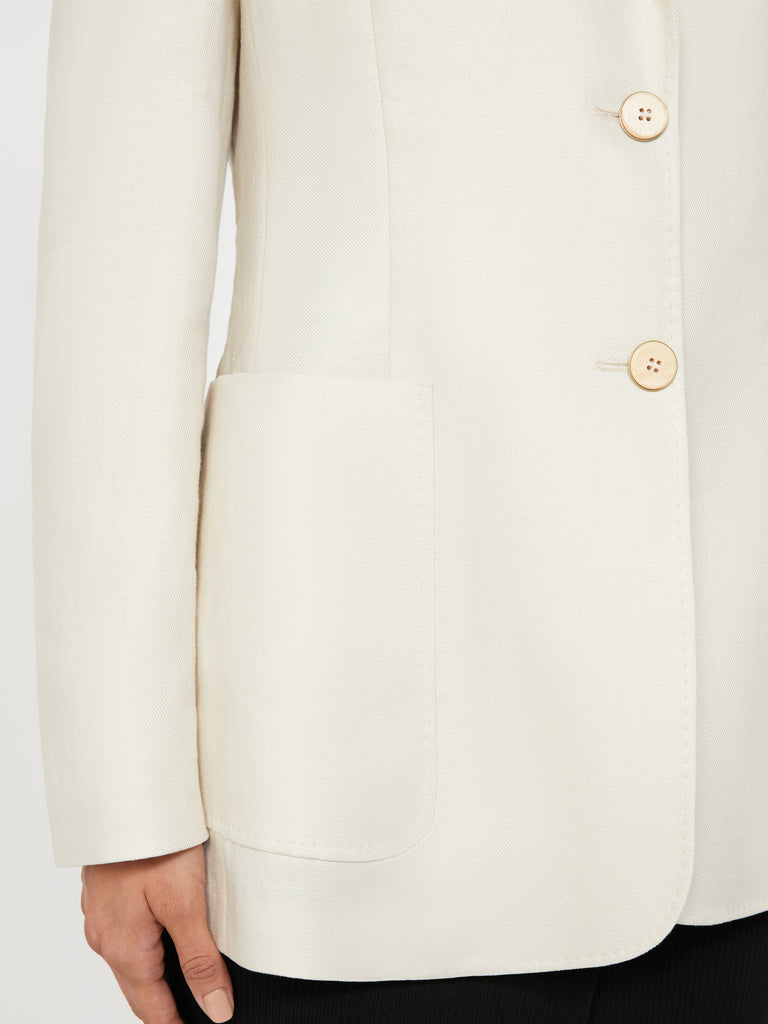 max mara pure linen blazer