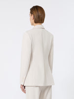 Double-Breasted Comfortable Wool Blazer for Women - Ivory - Max Mara UAE