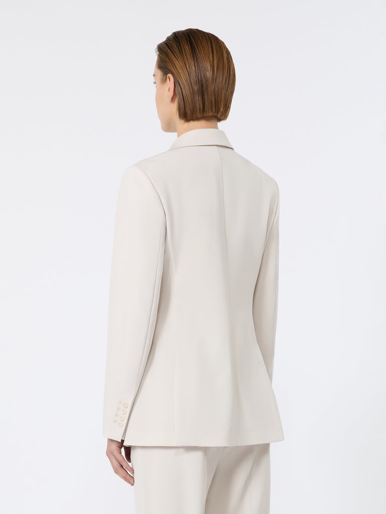max mara double-breasted comfortable wool blazer