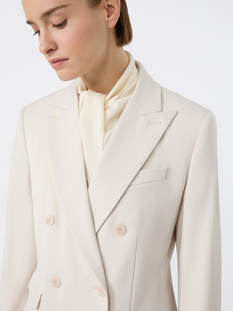 max mara double-breasted comfortable wool blazer