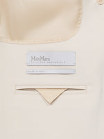 Double-Breasted Comfortable Wool Blazer for Women - Ivory - Max Mara UAE