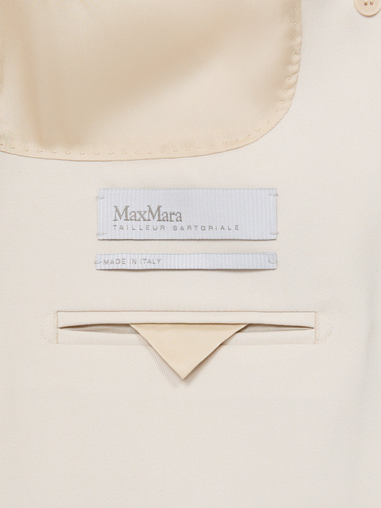 max mara double-breasted comfortable wool blazer