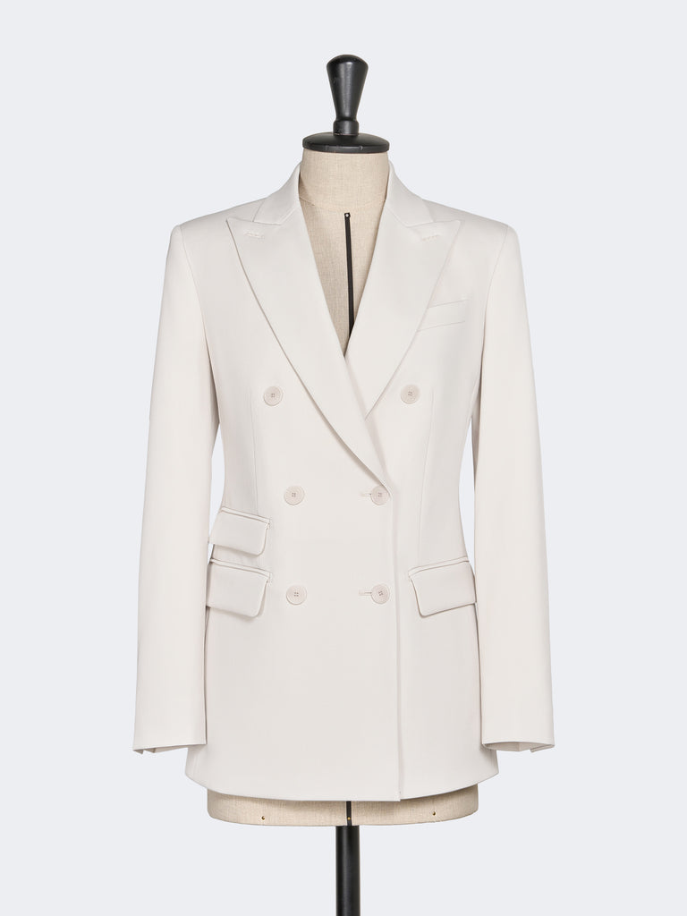max mara double-breasted comfortable wool blazer