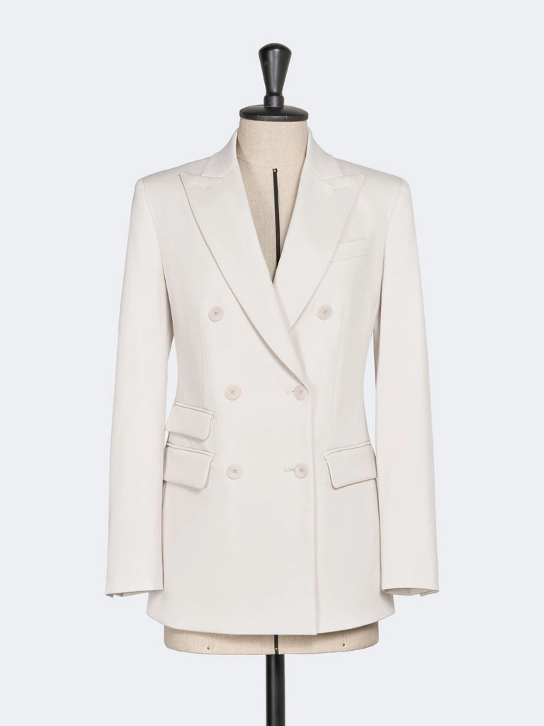 max mara double-breasted comfortable wool blazer