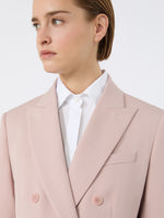 Double-Breasted Comfortable Wool Blazer for Women - Pink - Max Mara UAE