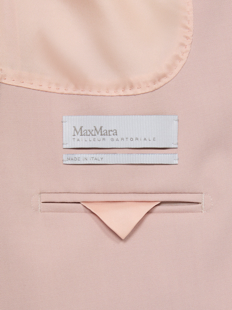 max mara double-breasted comfortable wool blazer