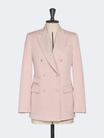 Double-Breasted Comfortable Wool Blazer for Women - Pink - Max Mara UAE