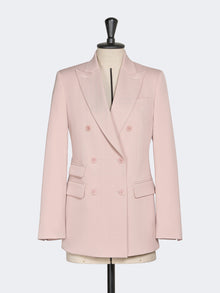 Double-Breasted Comfortable Wool Blazer for Women - Pink - Max Mara UAE