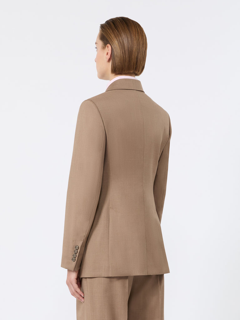 max mara double-breasted wool twill blazer