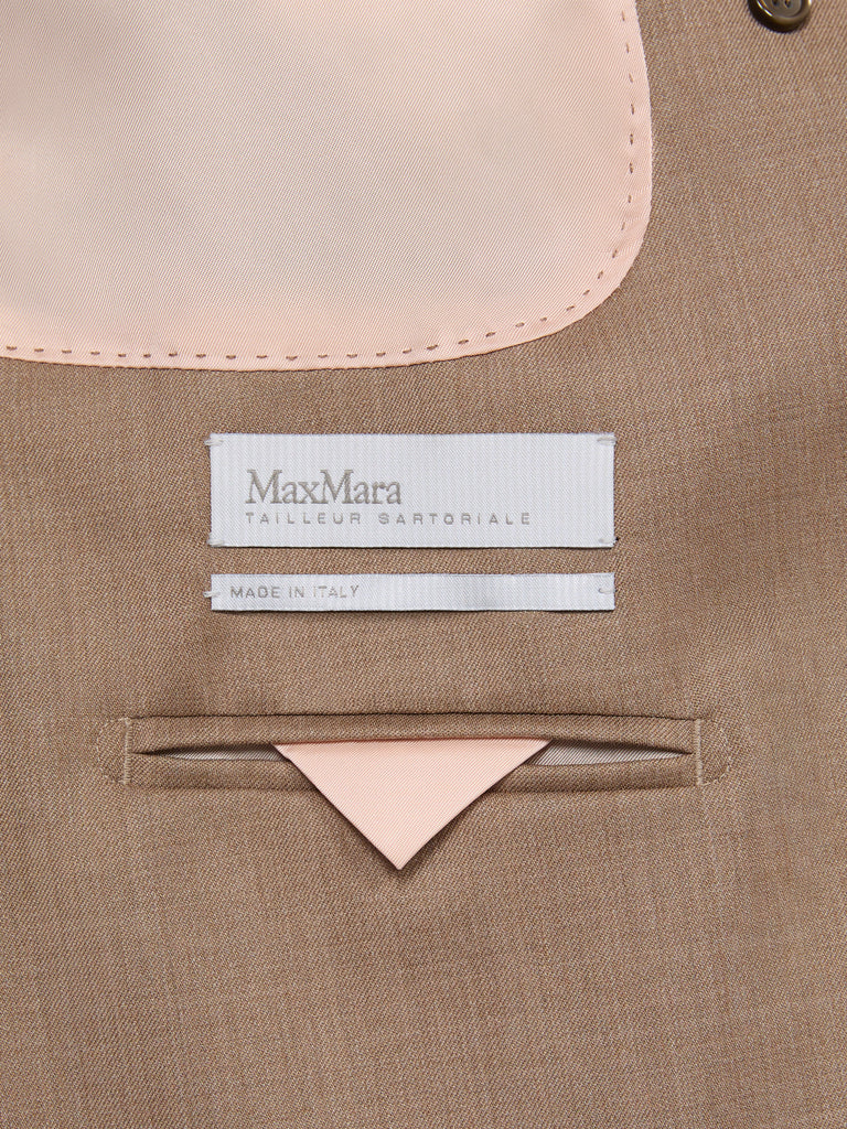 max mara double-breasted wool twill blazer