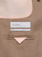 max mara double-breasted wool twill blazer for women