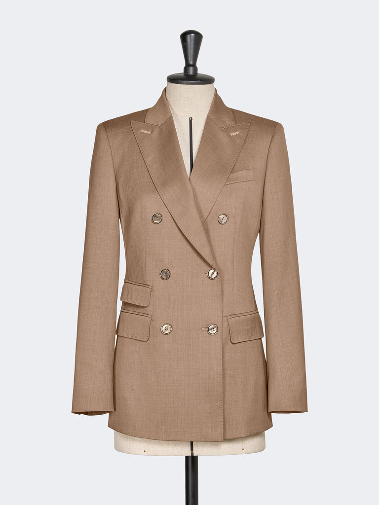 max mara double-breasted wool twill blazer
