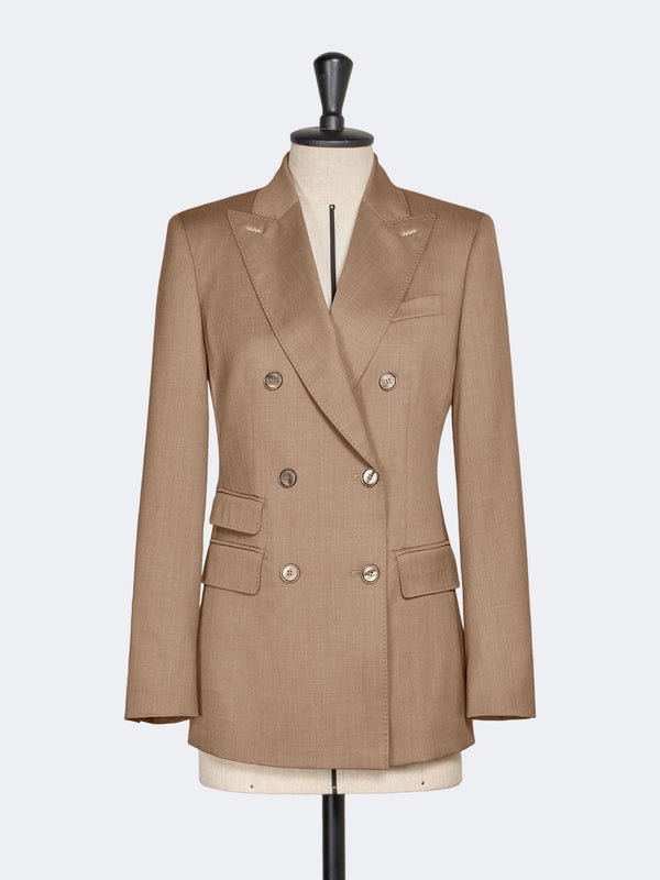 max mara double-breasted wool twill blazer for women