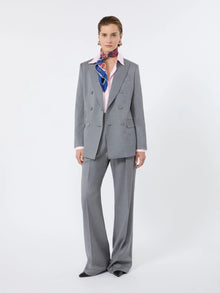 max mara double-breasted wool twill blazer for women